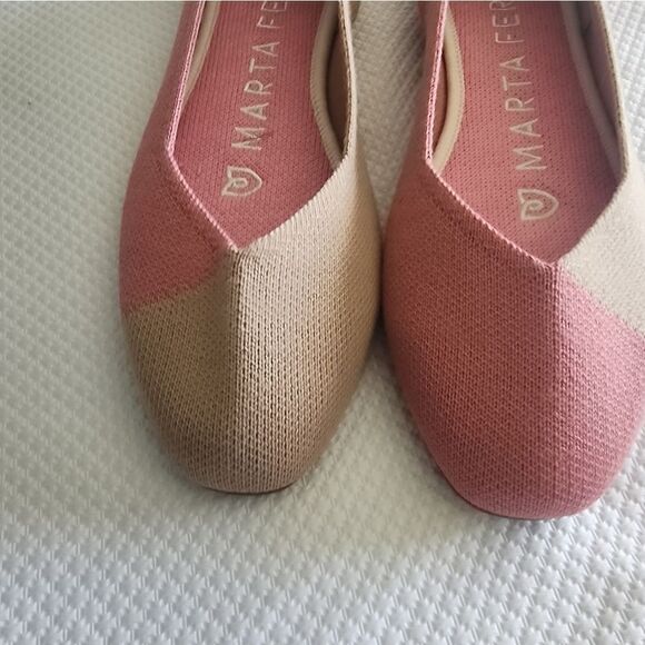 Rothy's Marta Ferri Pink Flats and Loafers with Elegant Silhouette - Picture 4 of 11